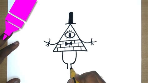 How To Draw Bill Cipher Gravity Falls Easy Step By Step Drawing For