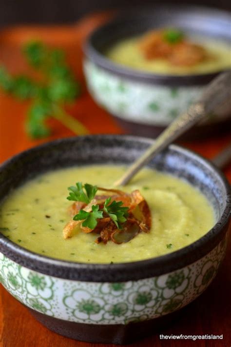 Green Cauliflower Soup with Fried Shallots | Recipe | Cauliflower soup ...