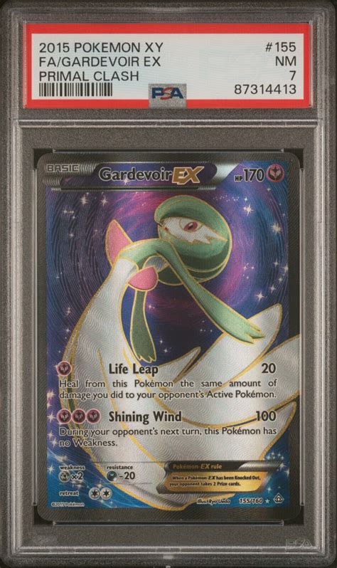 2015 POKEMON PRIMAL CLASH M GARDEVOIR EX 156 FULL ART PSA 7 NM