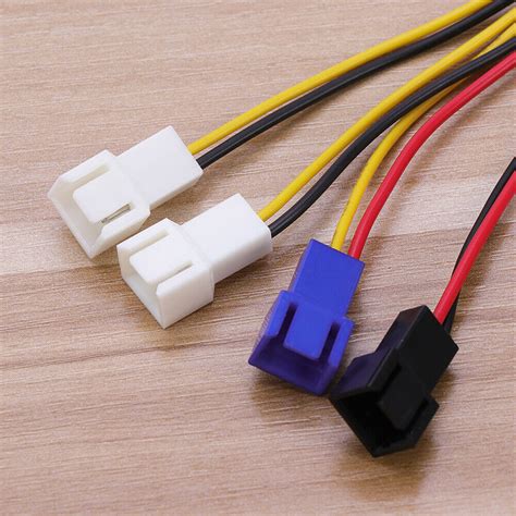 4 Pin Computer Case Fan Y Splitter Adapter Cable CPU Power Converter EBay