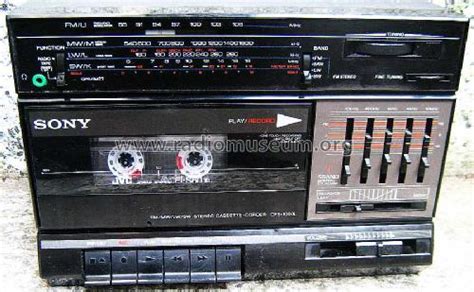 Stereo Cassette Corder 4 Bands Cfs 1000l Radio Sony Corporation