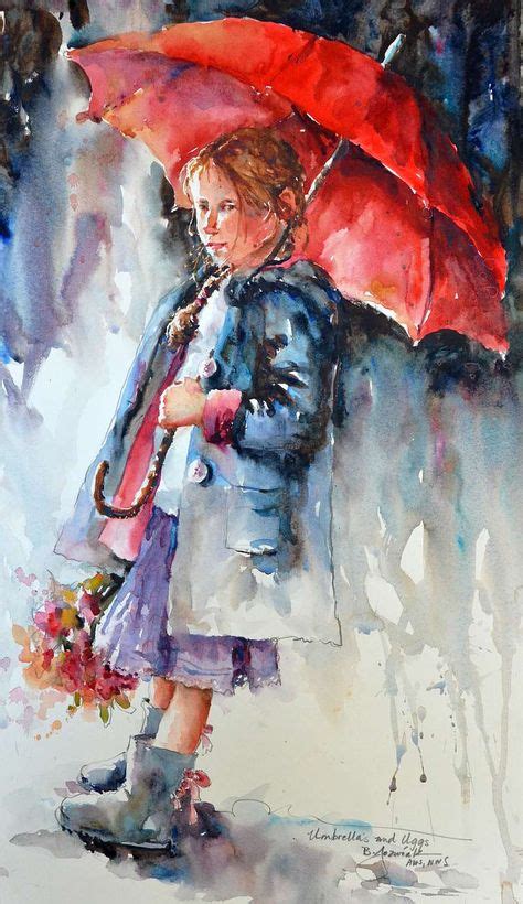 15 Rain Paintings By Bev Jozwiak In Watercolor And Acrlic Ideas