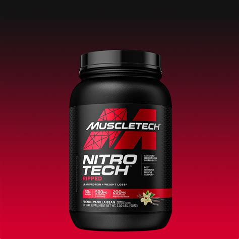 MUSCLETECH NITRO TECH RIPPED LEAN PROTEIN PLUS WEIGHT LOSS FORMULA