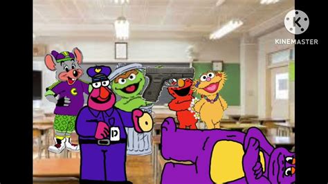 Oscar The Grouch Kills Mr Munch With A Gun At School And Gets Arrested