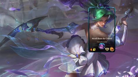 Crystal Rose Rosa De Cristal Akali Wild Rift Gameplay Youtube