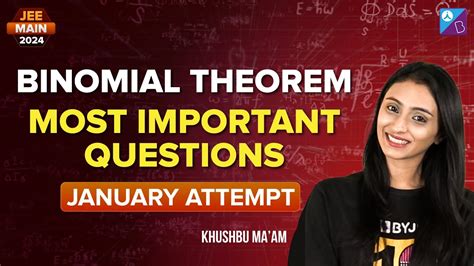 Binomial Theorem Most Important Questions January Attempt Jee