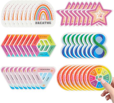 Amazon 48 Pcs Calm Stickers For Anxiety Sensory Stickers 6 Styles