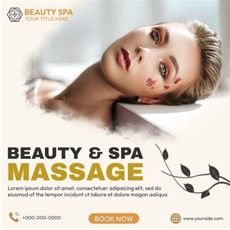 Copy Of Massage And Spa Template Postermywall