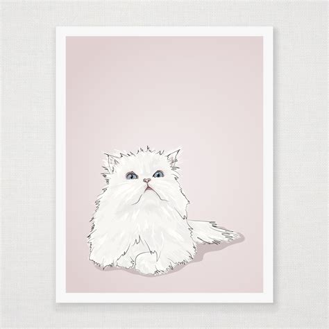 Persian Kitty Cat Art Print