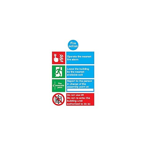 Fire Action Sign Awareness And Safety Signs