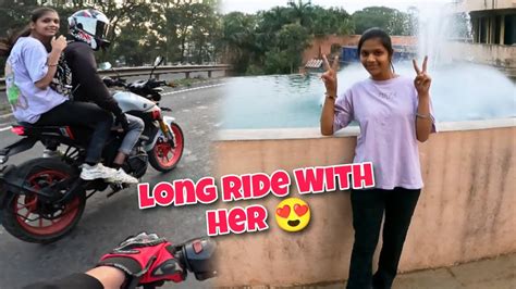 1st Long Ride Cute Girl Ladki Sath Long Ride Par Gaya Ride On