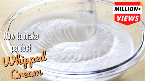 How To Make Whipped Cream At Home Step By Step Recipe In Hindi Youtube