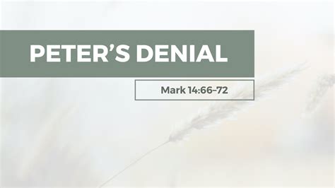 Peter’s Denial - Logos Sermons