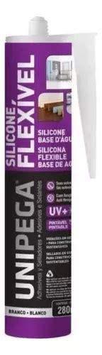 Silicone Base D água Acabamento Branco Unipega 400gr MercadoLivre