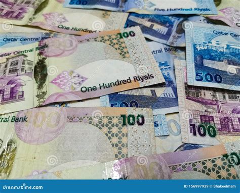 Qatar Currency Riyals Qatar Economy Stock Image Image Of Financial