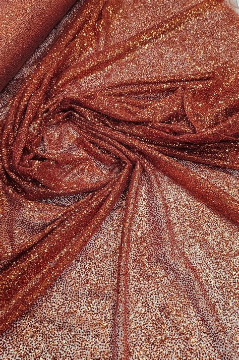 Tule Glitter Terracota Pesado SóTecidos Todo site em 12x sem