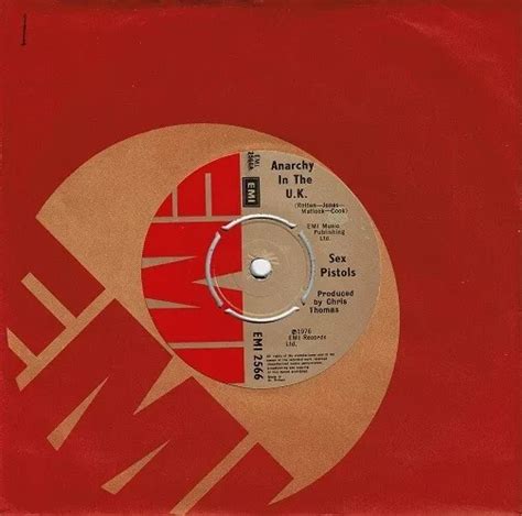 SEX PISTOLS ANARCHY In The U K Vinyl Record Single Inch EMI Punk Rock PicClick UK