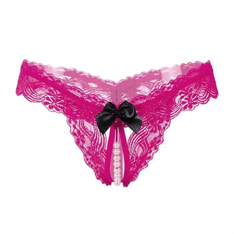 String Tanga Sexy Pour Femmes Culotte De Bikini En Dentelle Soyeux Et Confortable En Dentelle