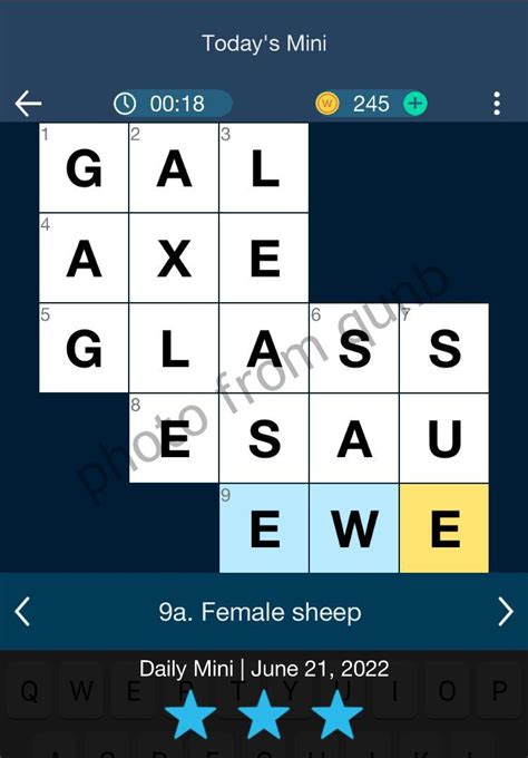 Daily Themed Mini Crossword June Answers Qunb