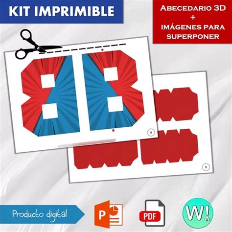 Kit Imprimible Letras 3d Spidey Y Sus Sorprendentes Amigos En Venta En