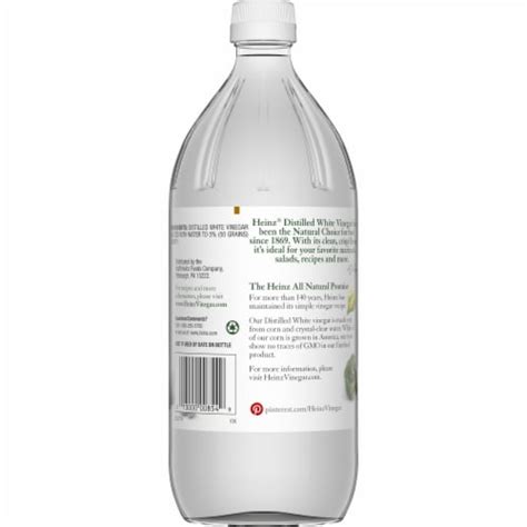 Heinz All Natural Distilled White Vinegar With Acidity Fl Oz