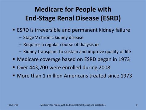 PPT Medicare For People With End Stage Renal Disease And Disabilities