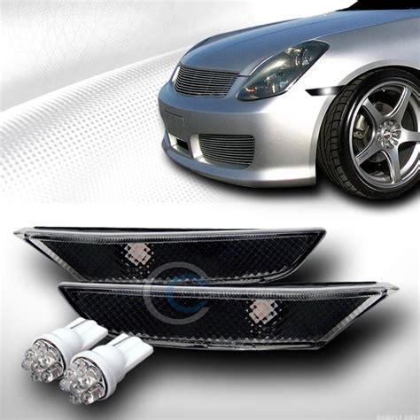 Find Blk Clear Side Marker Bumper Lights Yd Led Bulbs Infiniti