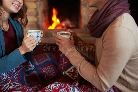 Drinking Hot Chocolate Stock Image Image Of Autumn