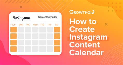 How To Create An Instagram Content Calendar - Growthoid