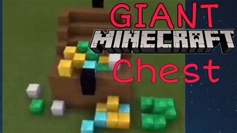 Building A Giant Chest On Minecraft Whats Inside Youtube