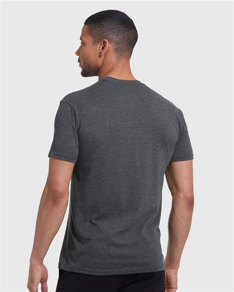 Heather Charcoal Gray Crew Neck T Shirt True Classic