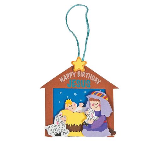 Happy Birthday Jesus Ornament Craft Kit Craft Kits 12 Pieces