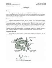 Building DC Voltmeter and Ammeter Experiment | Course Hero