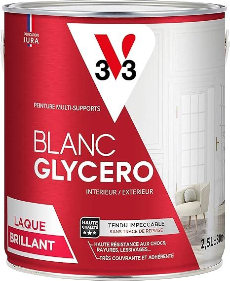 V33 Peinture glycéro blanche multi supports brillante BLANC GLYCERO 2