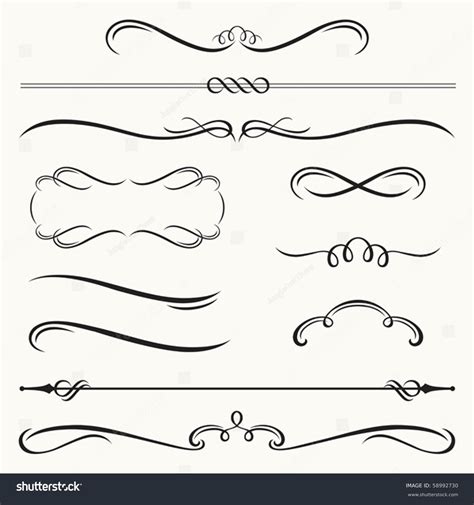 Vector Illustration Of Decorative Border And Frame Set