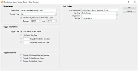 Spectramystratus Desktop Production Status Triggers