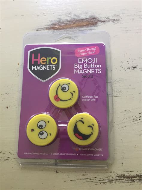 Amazon Dowling Magnets Hero Emoji Big Button Magnets Set Of