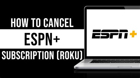 How To Cancel ESPN Subscription On Roku TV Tutorial YouTube