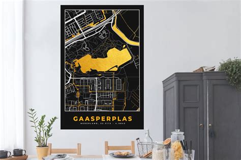 Poster Kaart Plattegrond Stadskaart Nederland Gaasperplas