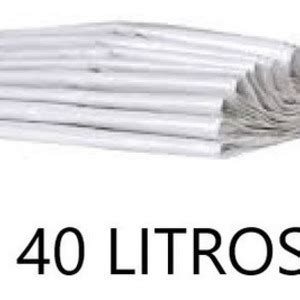 Saco De Lixo Branco 40 Litros Pacote 100 Und Branco Leroy Merlin