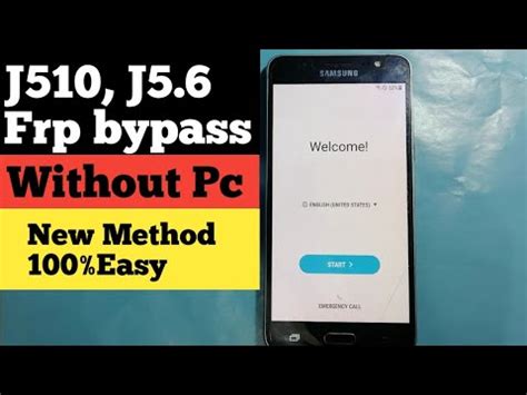 Samsung J510 J5 6 Frp Bypass Google Account Remove Without Pc Ok