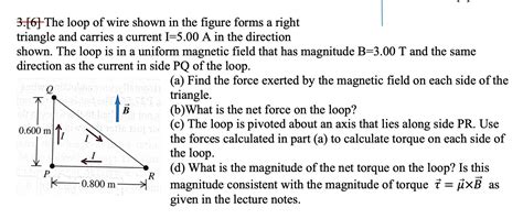 Solved The Loop Of Wire Shown In The Figure Forms