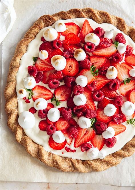 Eton Mess Tart Izy Hossack Top With Cinnamon Recipe Dinner