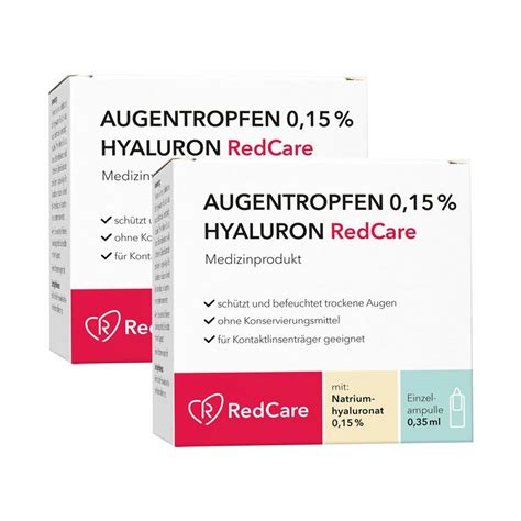 Redcare Augentropfen Hyaluron X X Ml Shop Apotheke