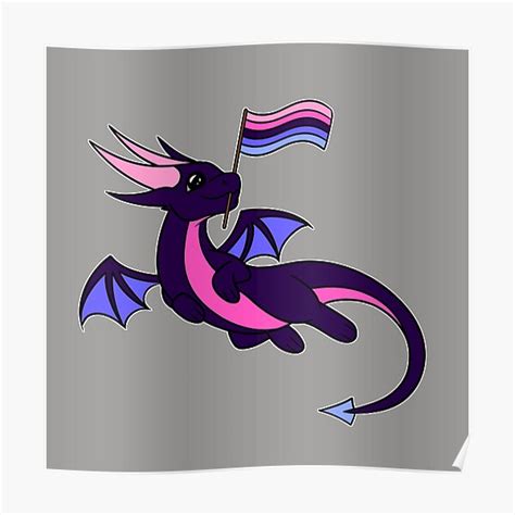 Omnisexual Pride Dragon Poster For Sale By Wellthatwasnt Redbubble