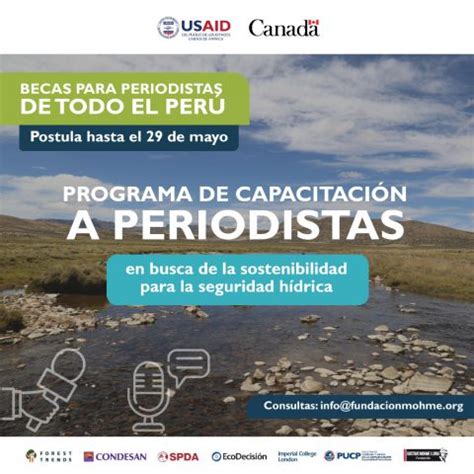 Becas Programa De Capacitaci N A Periodistas En Busca De La