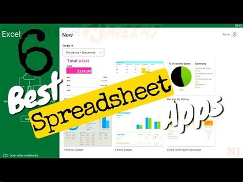 6 Best Spreadsheet Apps Android IOS YouTube