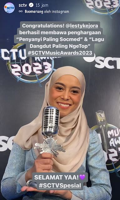 Ini Dia Daftar Pemenang Sctv Music Award Lesty Borong Empat