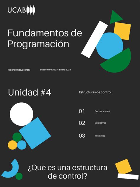 Unidad 4 (Fundamentos de Programación SEM202415) | Descargar gratis PDF ...