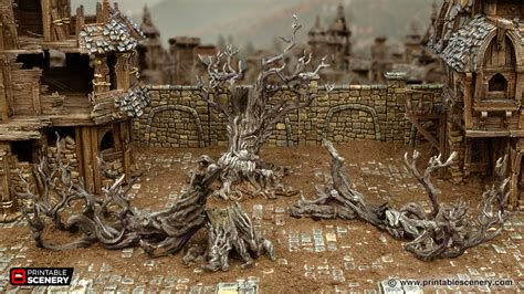 Blasted Tree - Printable Scenery